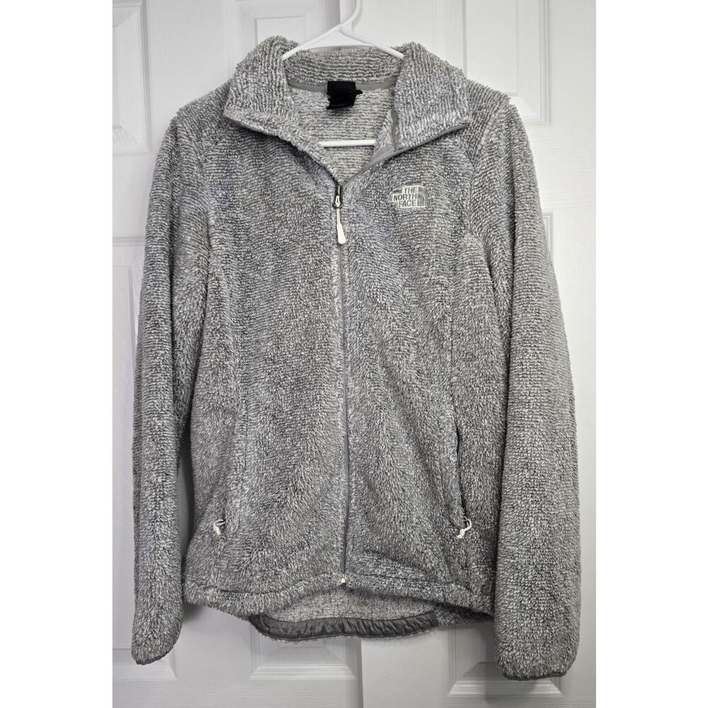 The North Face Women's Fleece Plush Full Zip Gray Jacket- Size Medium